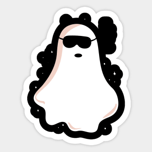 funny sleepy Ghost soul halloween Sticker